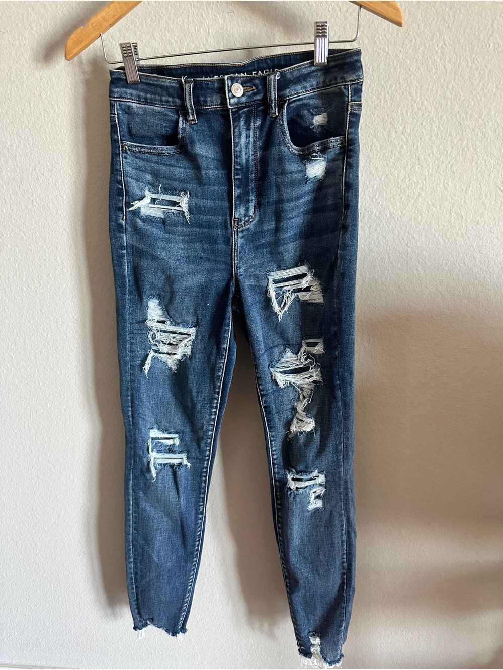 American Eagle AE Next Level Ripped High-Waisted Jegging - Picture 3 of 10